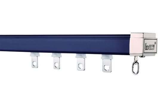 좋은 가격 Dark Blue Silent 6mm Height Aluminum Curtain Track Ceiling Mount 온라인으로