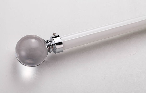 좋은 가격 aluminum material silent to slide curtain rod for heavy curtains with crystal finals 온라인으로