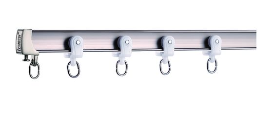 좋은 가격 4.5m Long 1.8mm Thick Curved Curtain Rail Track Ripple Fold Curtain Track 온라인으로