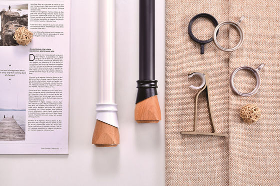 좋은 가격 perforated hook simple living room bedroom aluminum alloy rail pulley curtain rod 온라인으로