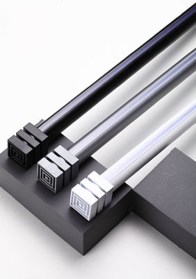 좋은 가격 Thickened mute aluminum alloy bracket side perforated curtain track single pole double pole 온라인으로