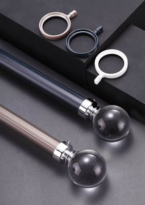 좋은 가격 Curtain Rod Single Rod Aluminum Alloy Silent Top Side Mounted Bracket Roman Rod Curtain Track Accessories 온라인으로